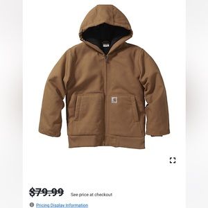 Boys Carhartt jacket size M (10/12)